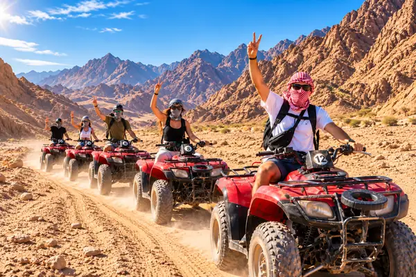 Quad bikes in the desert